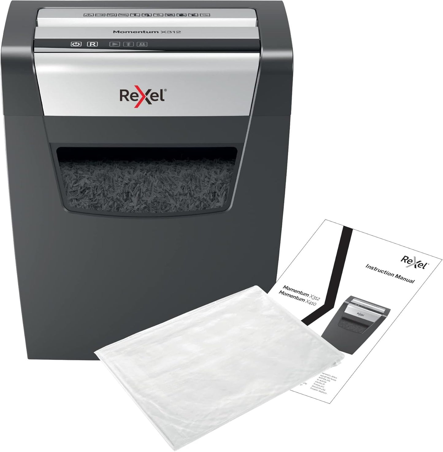 Aktenvernichter Momentum X312, 12 Blatt / P3 - Partikelschnitt / Standard Design