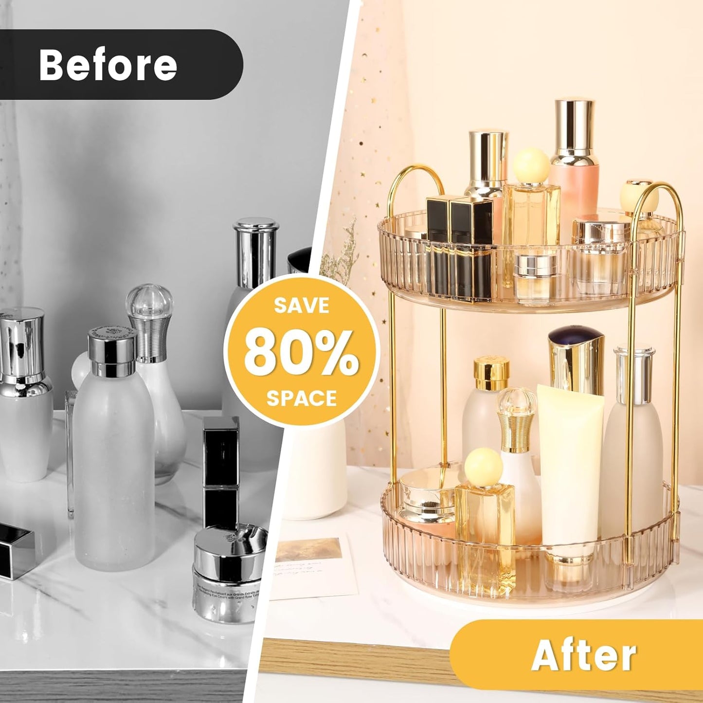 Make Up Organizer, Bernstein 2 Schicht