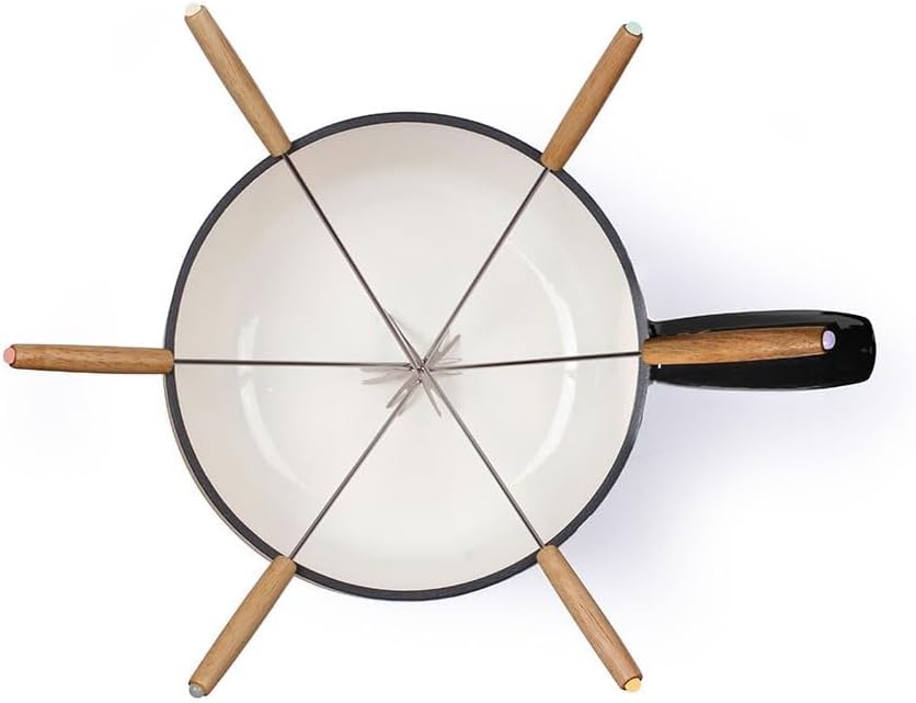Käsefondue-Set MEN426N, Schwarz