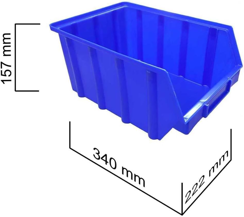 Stapelboxen mit Schildcheneinschub Gr.4, 15 Stück