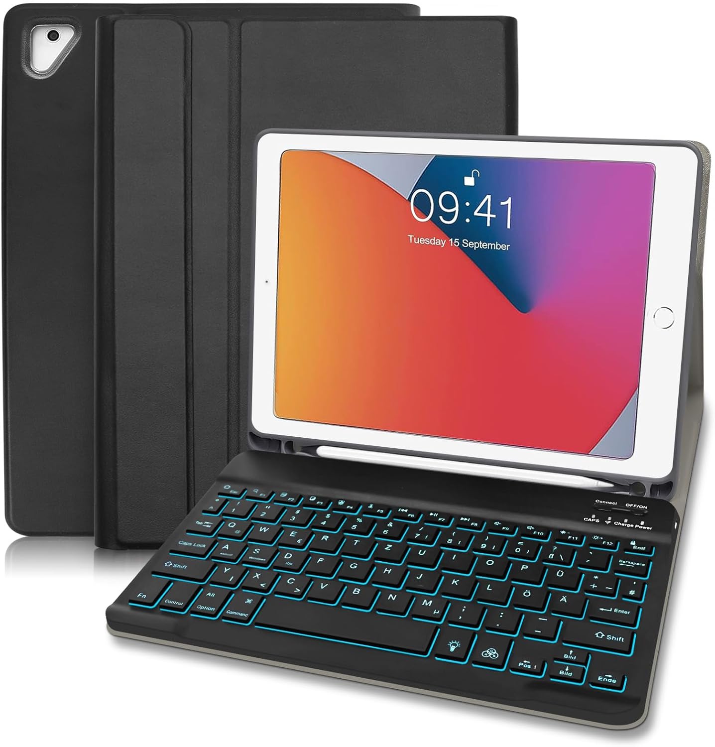 Hülle mit Tastatur für iPad