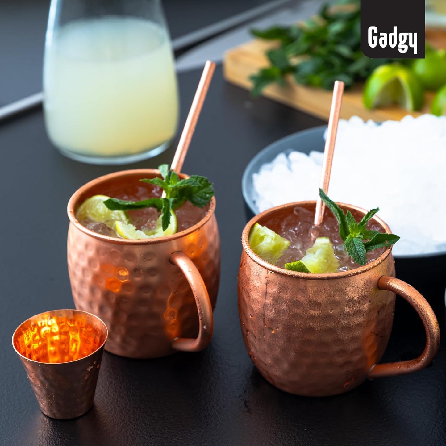 Multi Moscow Mule Cocktailgläser-Geschenkset, 9-teilig, Multi