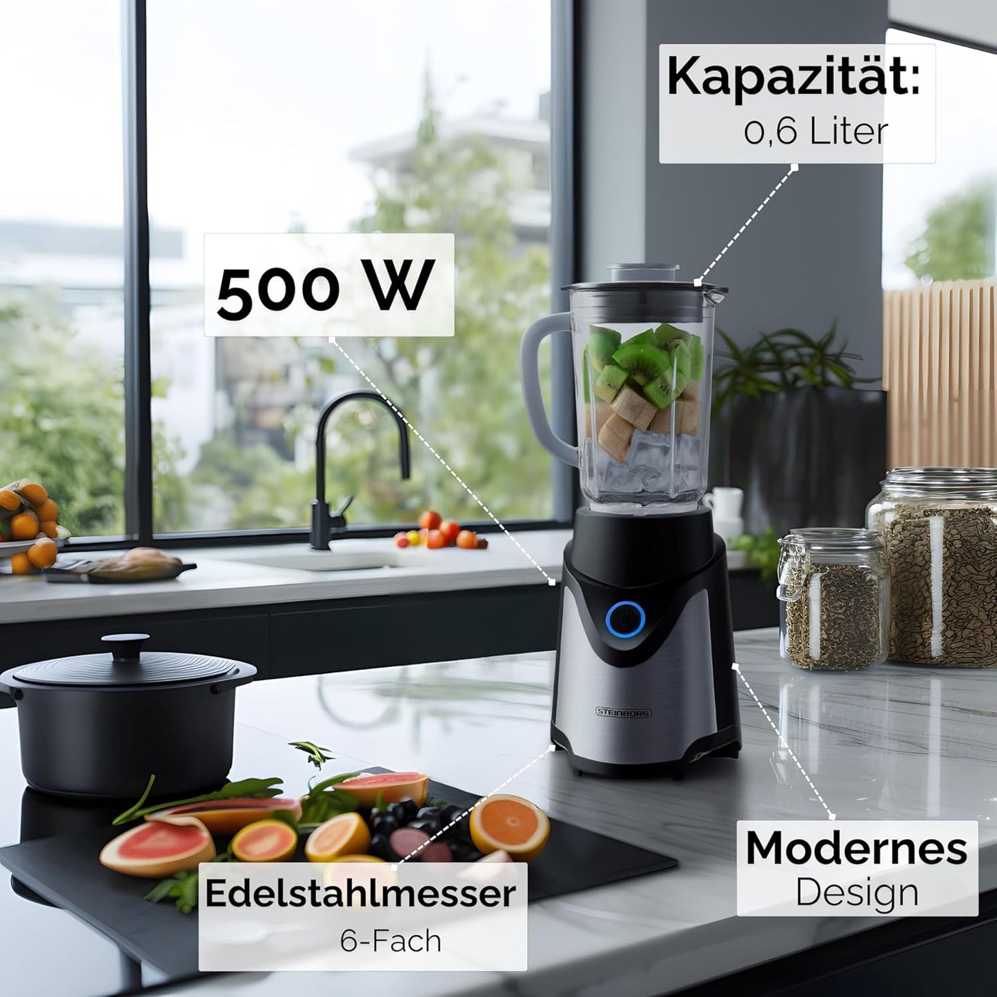 Standmixer mit To-Go Becher
