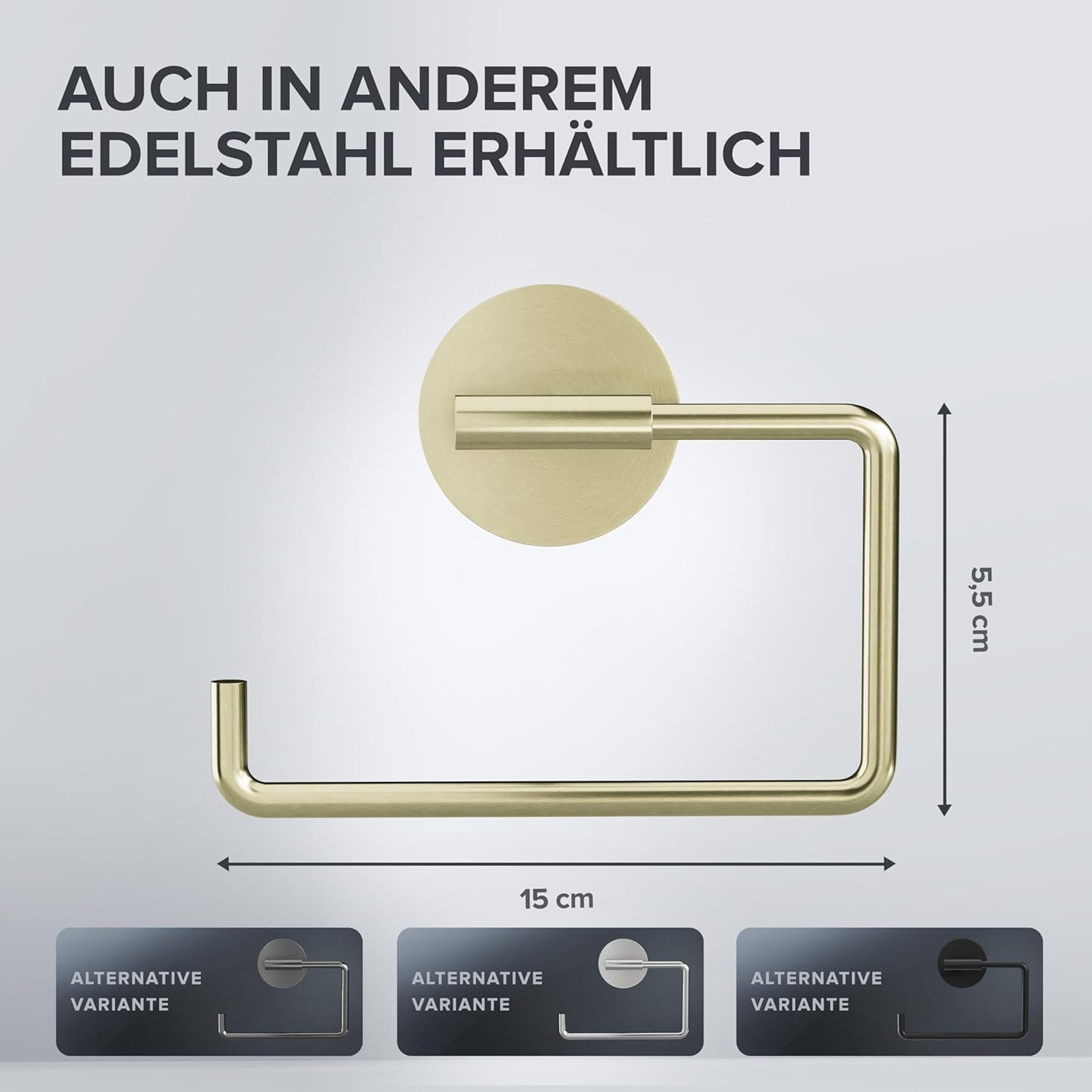 Toilettenpapierhalter, Gold Zum Kleben
