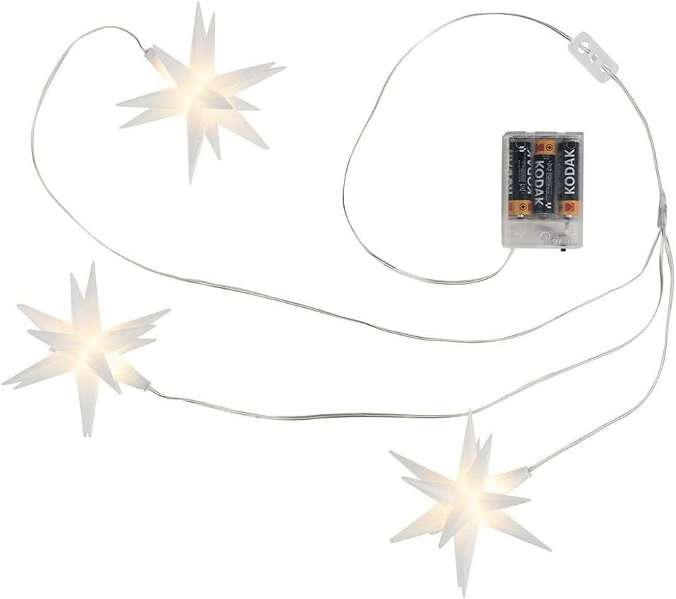 3D LED-Sterne-Trio mit Timer-Funktion