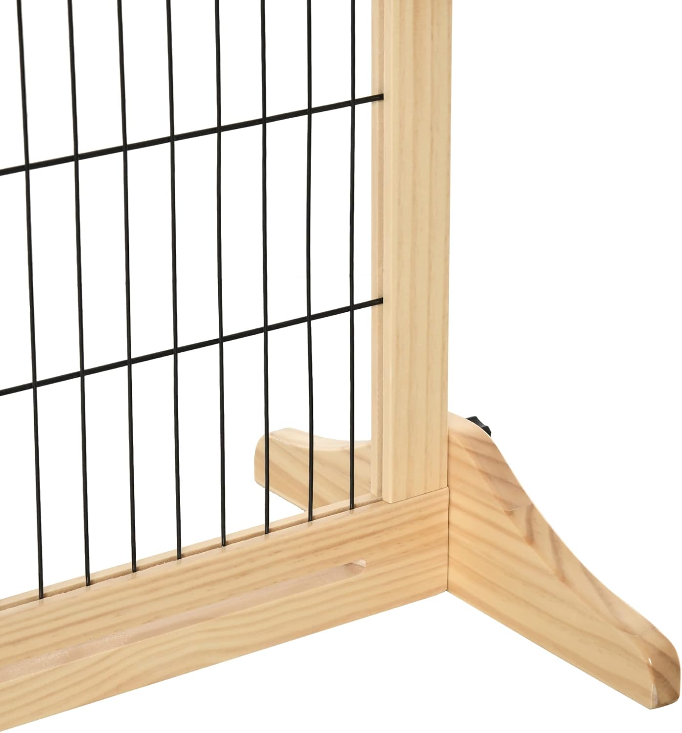 Ausziehbares Hunde-Absperrgitter, Naturholz