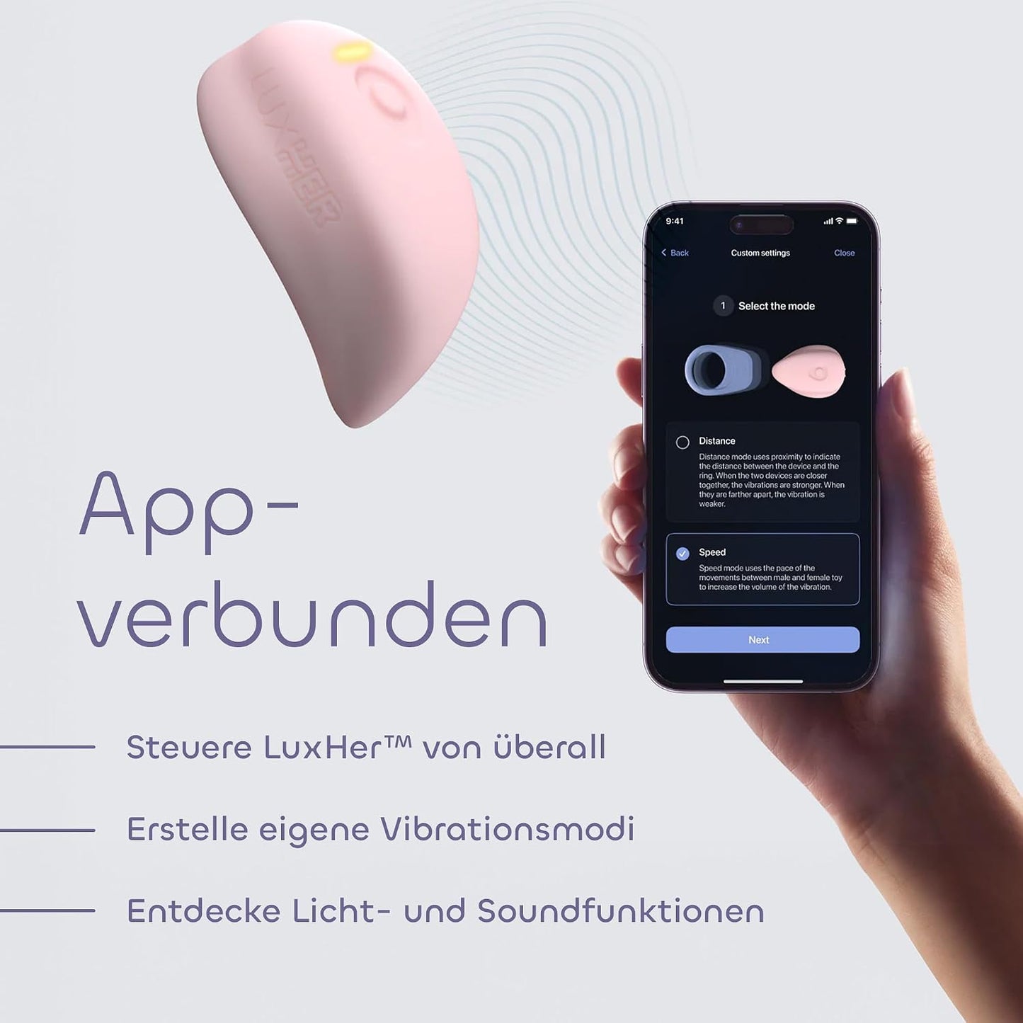 App-gesteuertes Paarspielzeug-Vibrator Set
