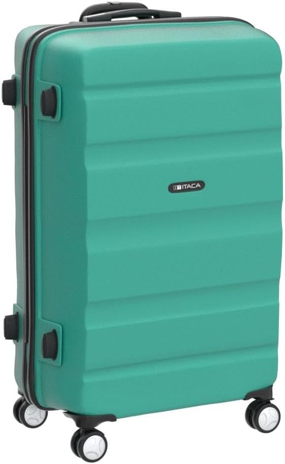 Hartschalenkoffer mit Rollen, Zahlenschloss, Aquamarine L