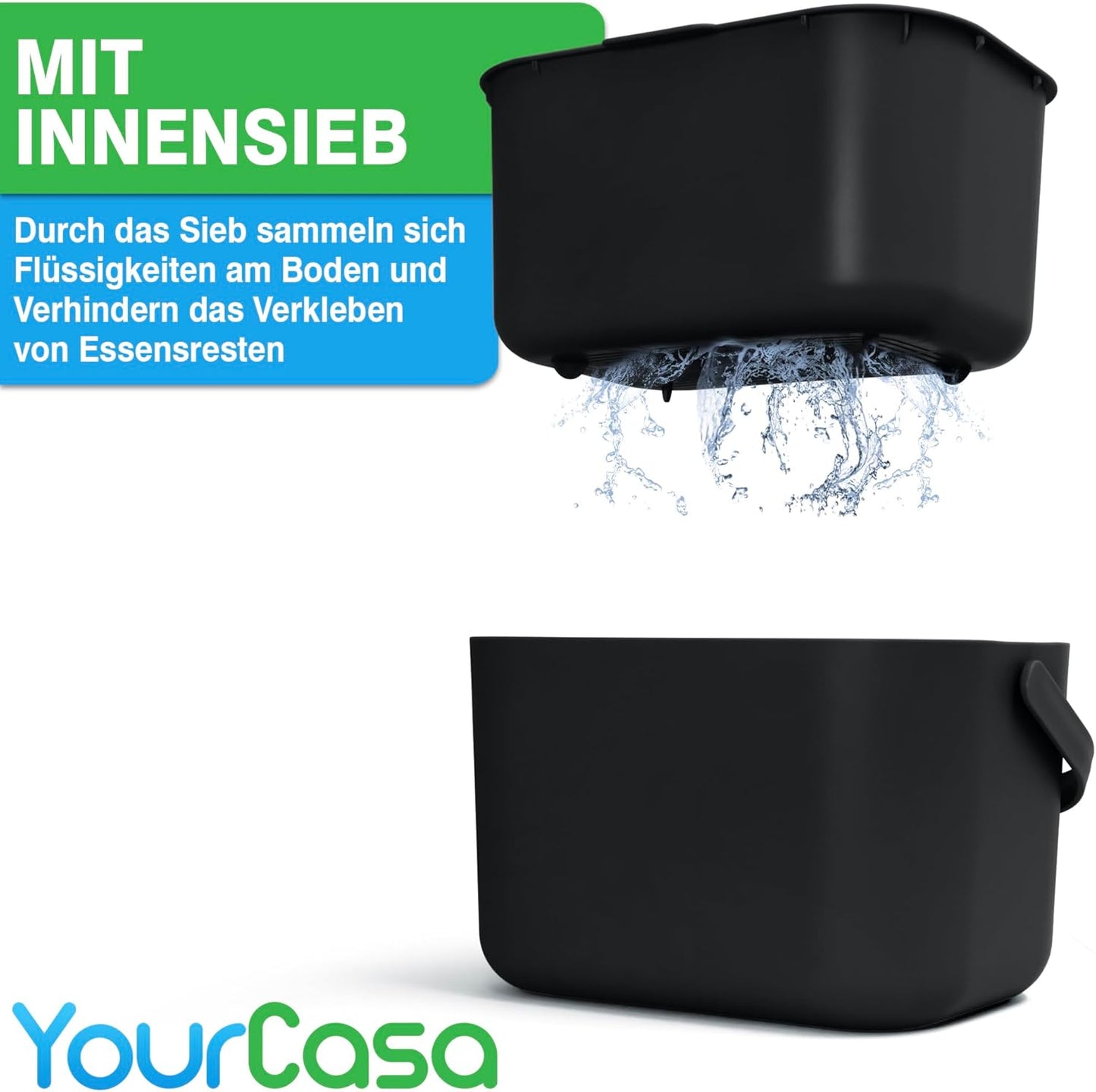 Biomülleimer, Schwarz