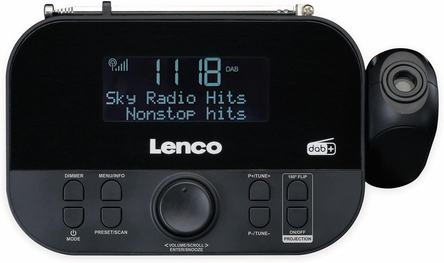 CR-615 DAB+ Projektionswecker mit Uhrenradio und Weckfunktion