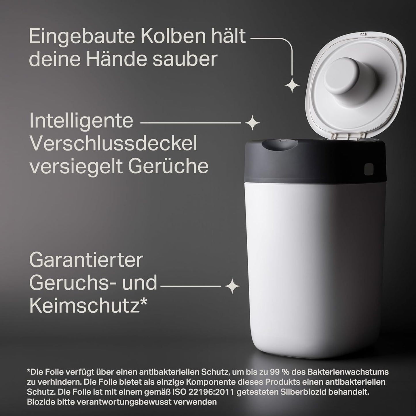 Windeleimer Twist and Click mit 12 Nachfüllkassetten, 12 Kassetten