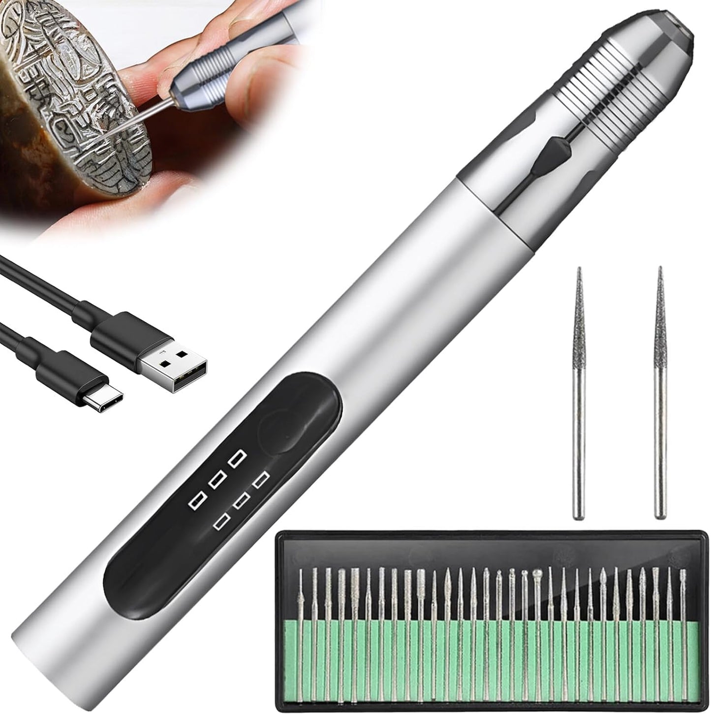 Gravierstift mit Zubehör