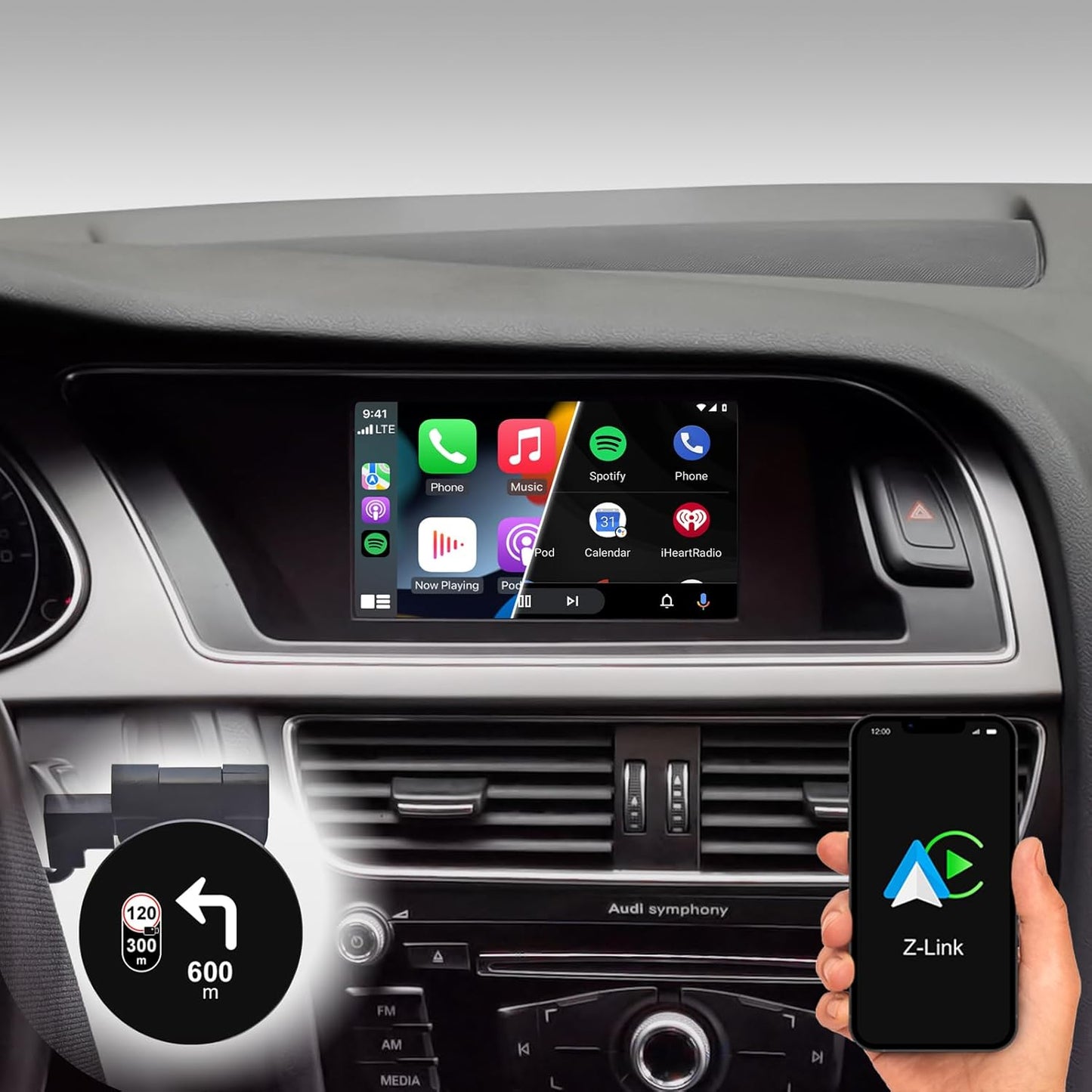 D9-DMI Ultra Flex Autoradio für Audi, Concert/Symphony-Radio