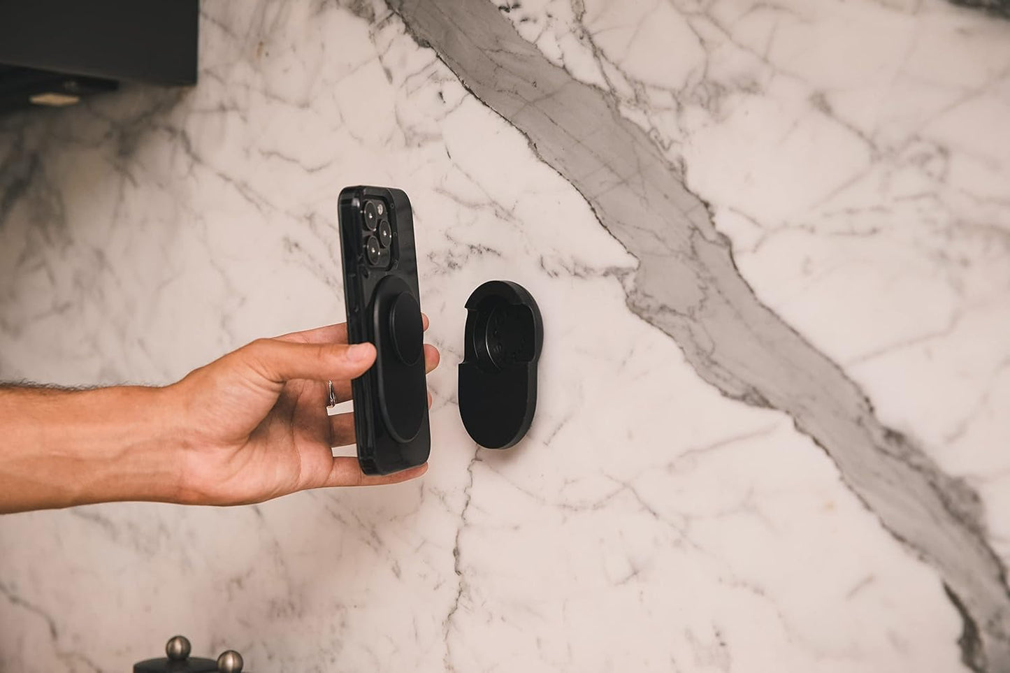 Magnetische PopMount-Halterung für Smartphones, MagSafe Mount Black