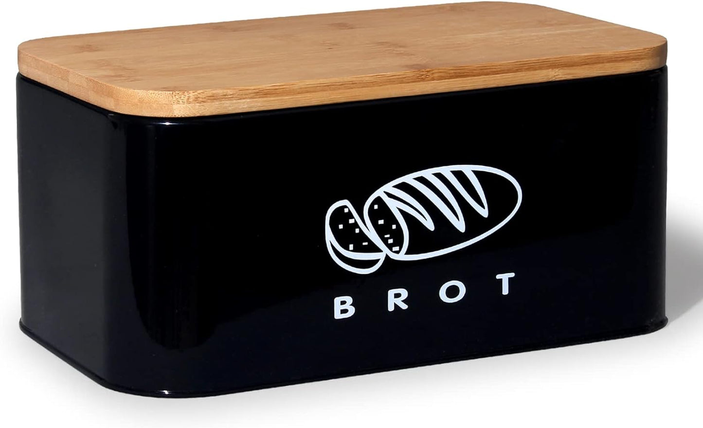 Brotkasten, Schwarz-30cm