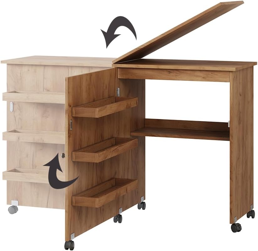 Nähtisch Carmen, Eiche 118 cm