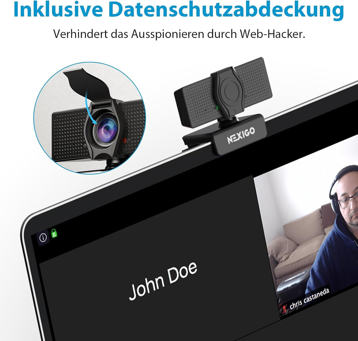 HD-Webcam 1080P mit Mikrofon, 1080P Webcam
