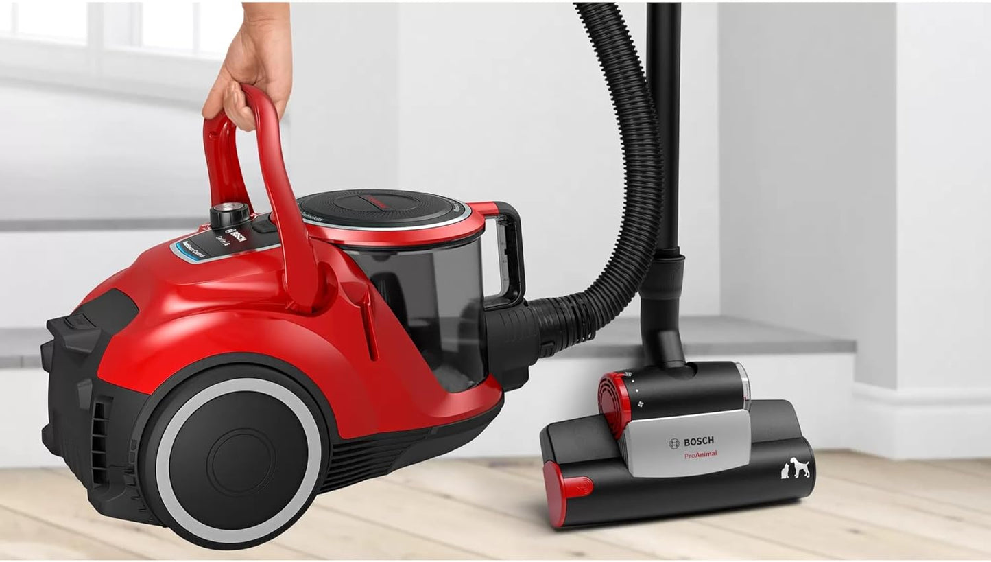 Staubsauger ProAnimal Serie 6, Turbobürste ; Tornadorot/Schwarz