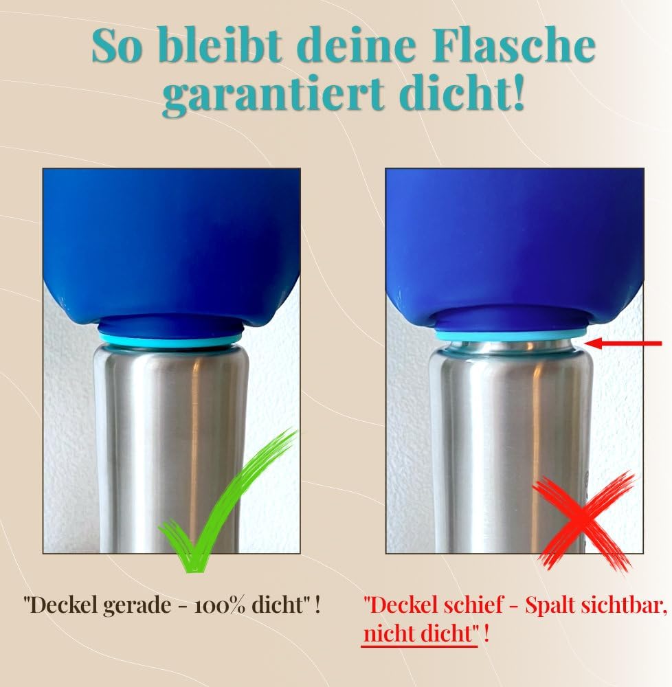 Trinkflasche für Hunde für unterwegs, Ozeanblau 500 ml