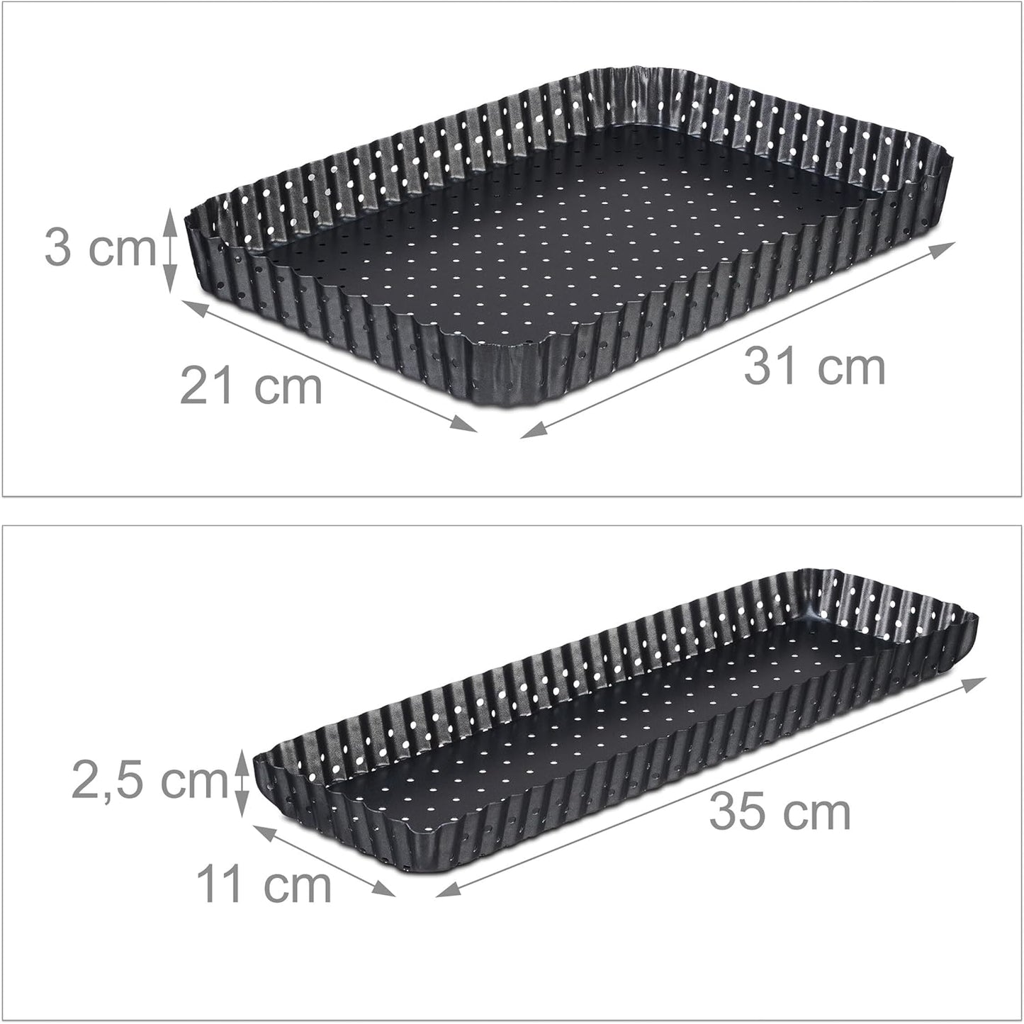2-tlg. Tarteform-Set