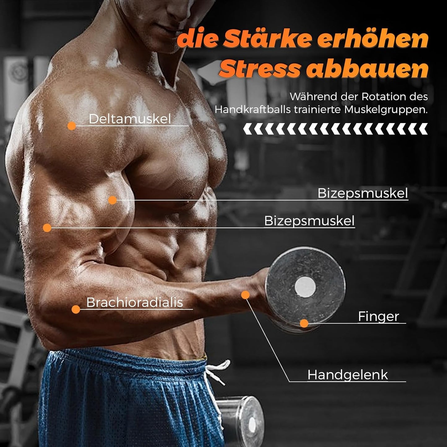 Gyroball Pro Handgelenktrainer, Metallgehäuse