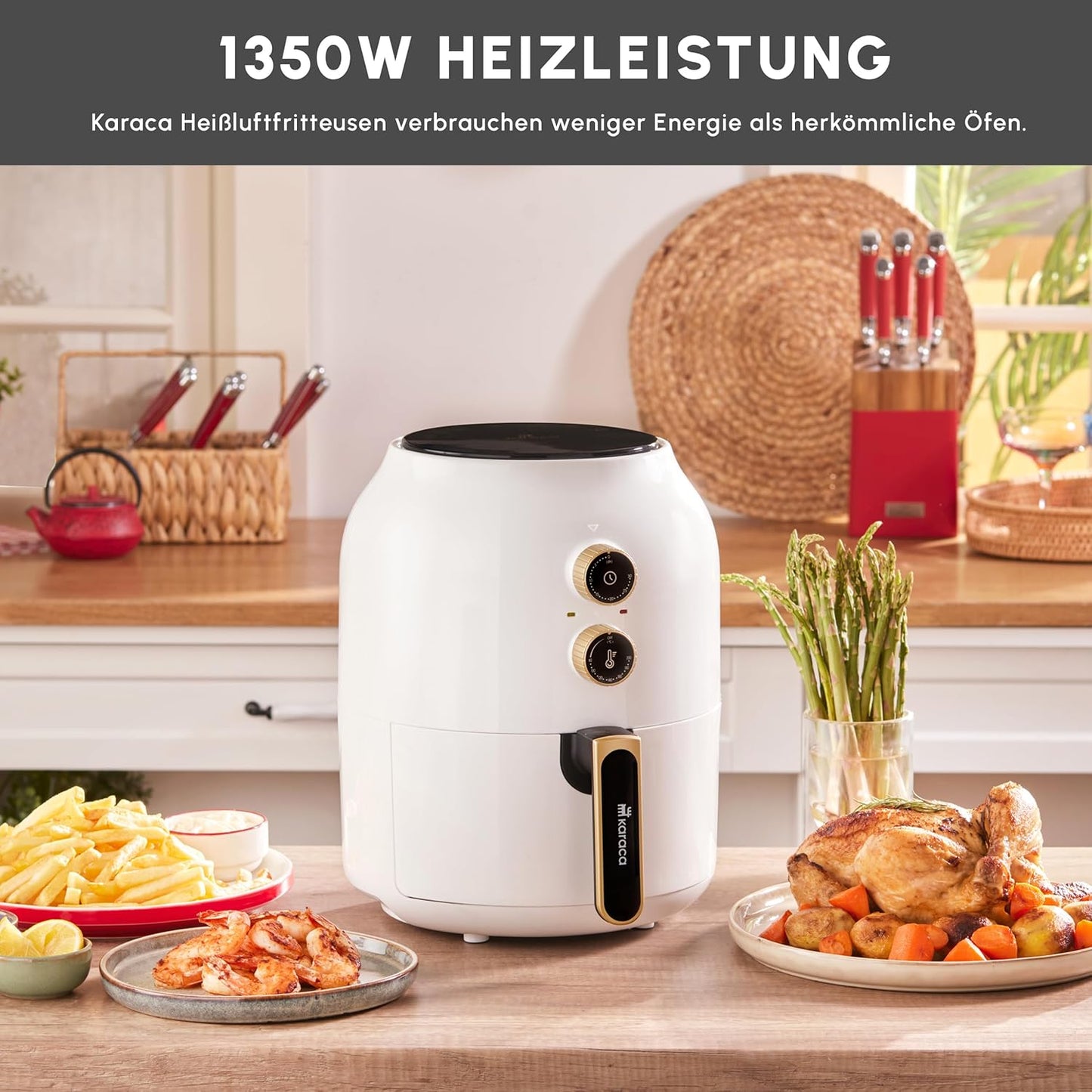 Heissluftfritteuse - Multifry, Weiss