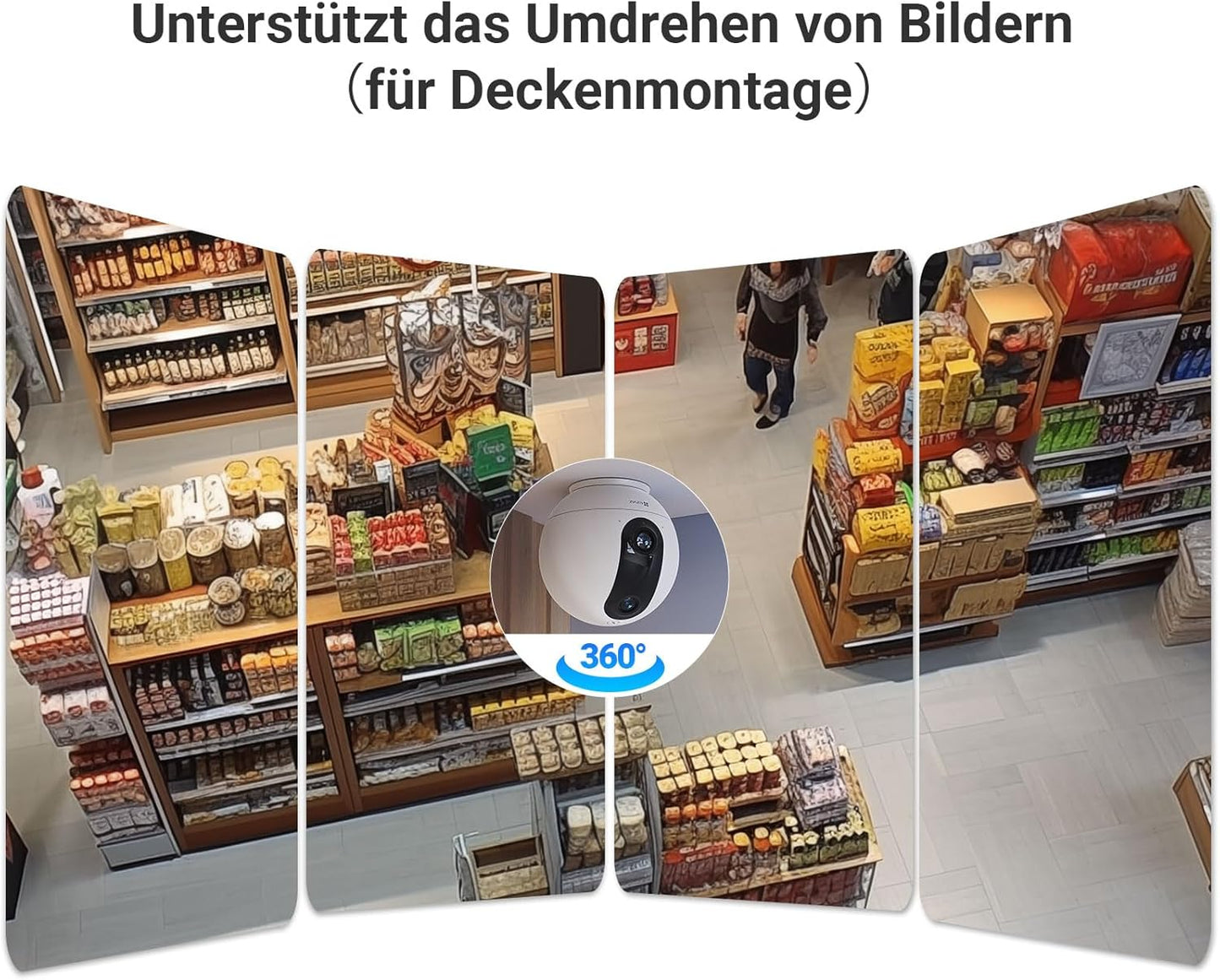 C60p Innenkamera mit 2K+ Dual-Lens und Personenerkennung, Duallens 2K+