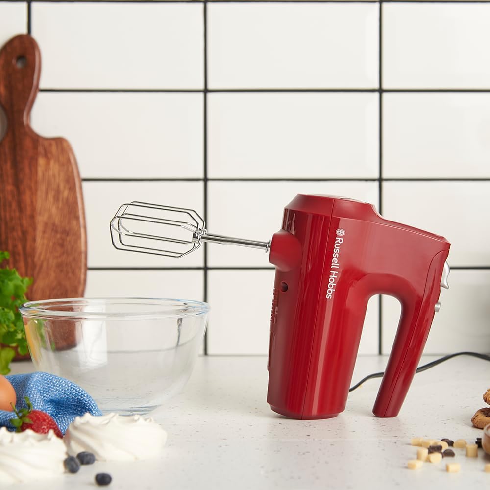 Handmixer Desire Red mit 5 Geschwindigkeitsstufen, Rot