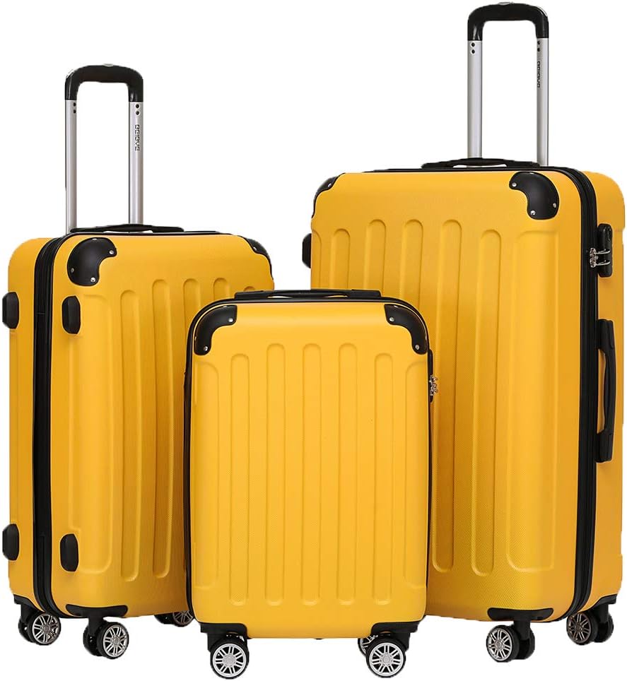 3-teiliges Hartschalenkoffer-Set, Yellow Koffer-Set