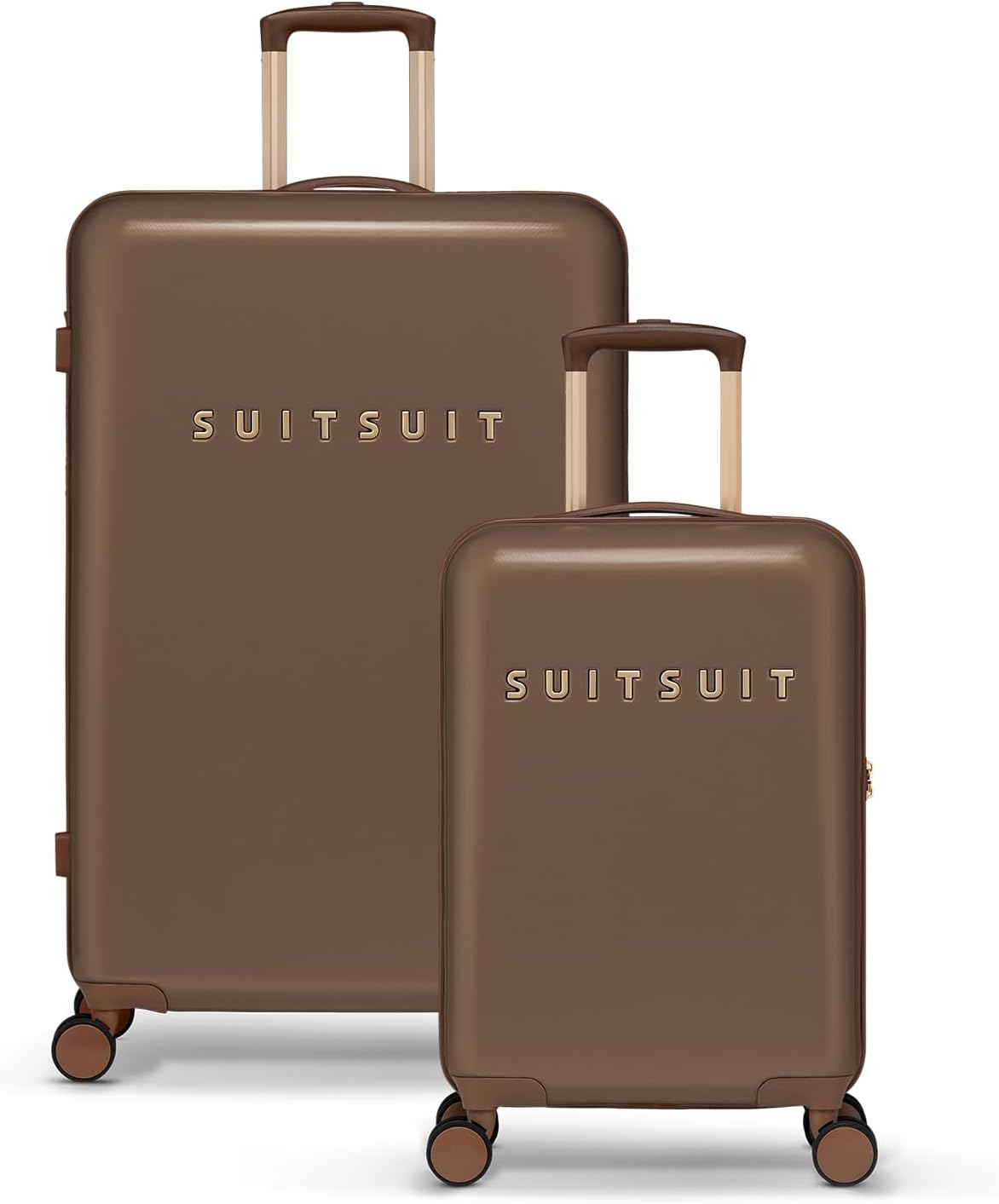 2-teiliges Kofferset Fab Seventies, Duo Set Cocoa Brown