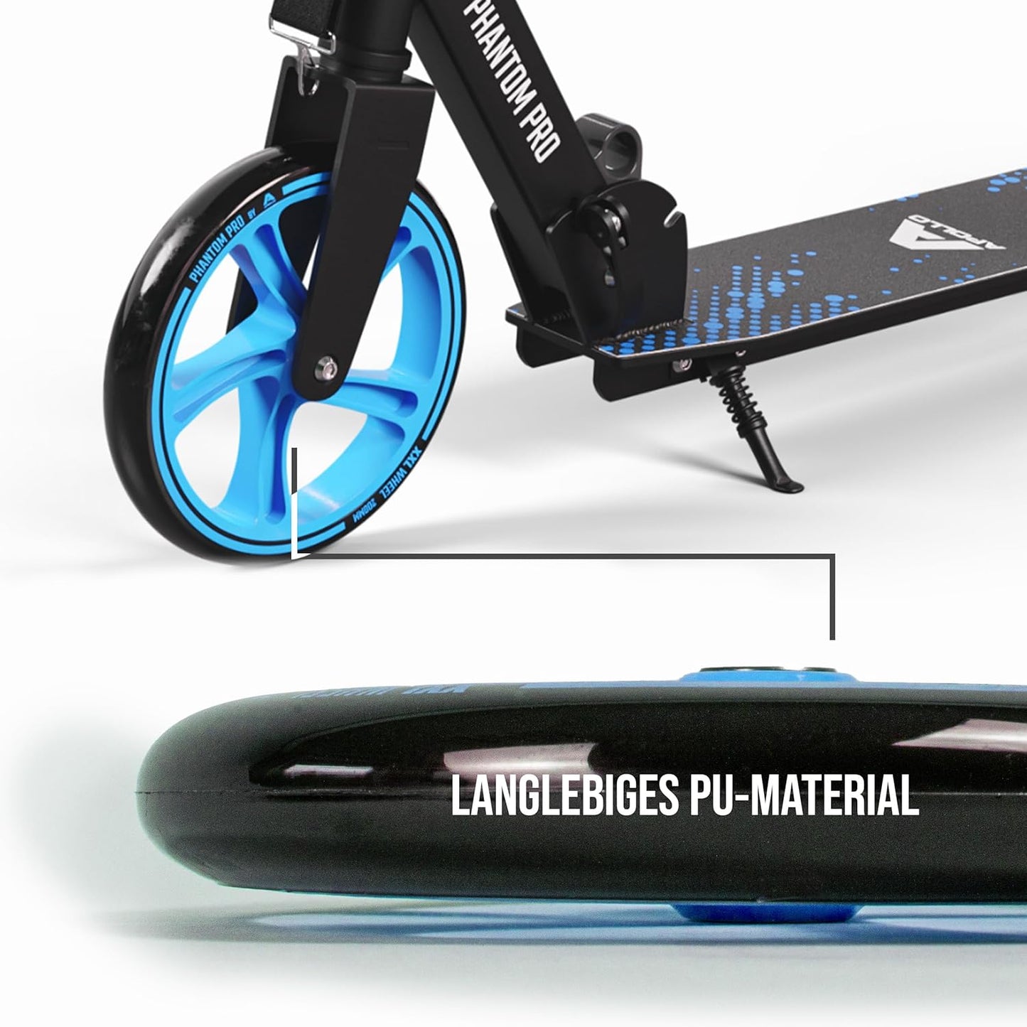 City Scooter Ersatzräderset, Ersatzräder 200mm - BLAU