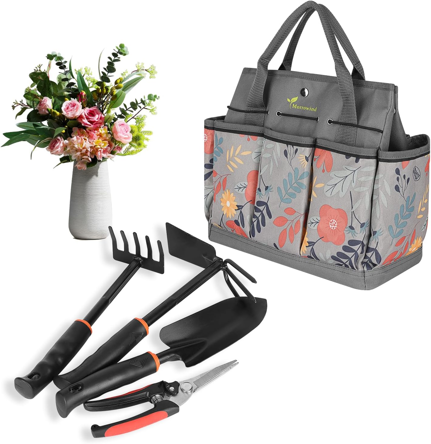 Garten Werkzeugtasche, Floral Rot
