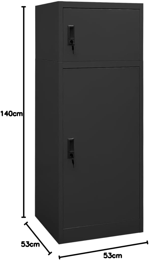 Sattelschrank für Reitzubehör, 53 x 53 x 140 cm Anthrazit