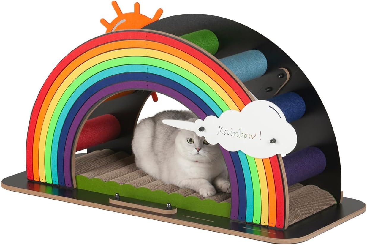 Kratzmöbel Rainbow Kletter-Bogen mit Kratzbrett