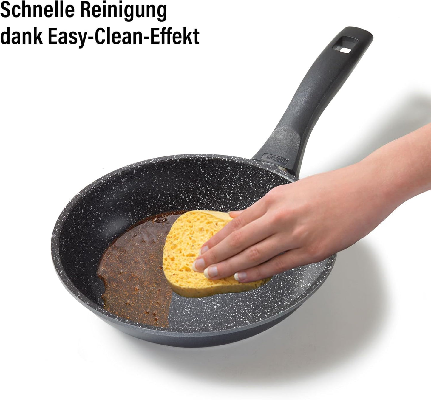 Bratpfanne mit Antihaftbeschichtung, Schwarz 20 cm