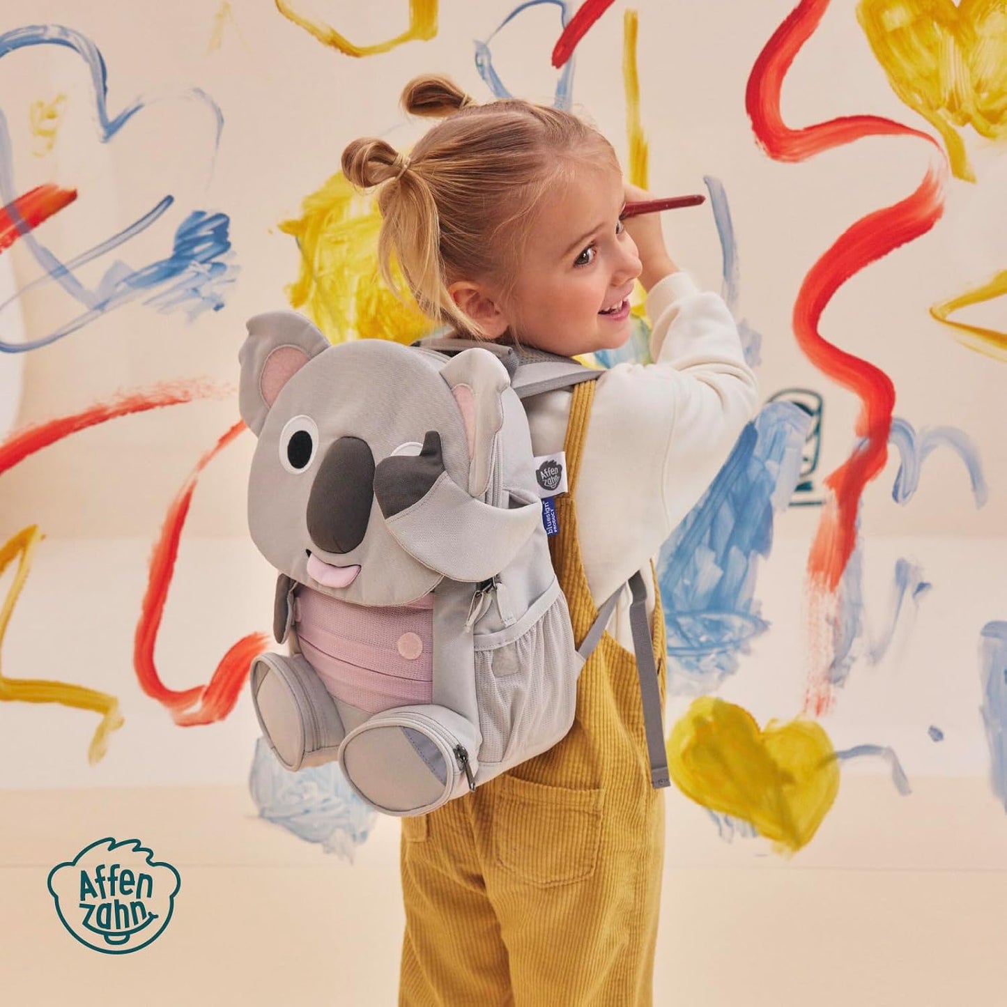 Kindergartenrucksack Grosser Freund, 8 L Koala - Grau
