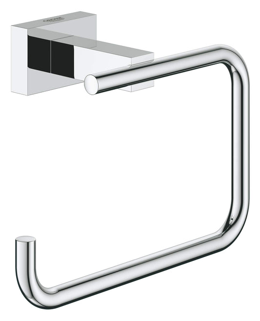 Essentials Cube WC-Papierhalter, Chrom ohne Deckel eckig