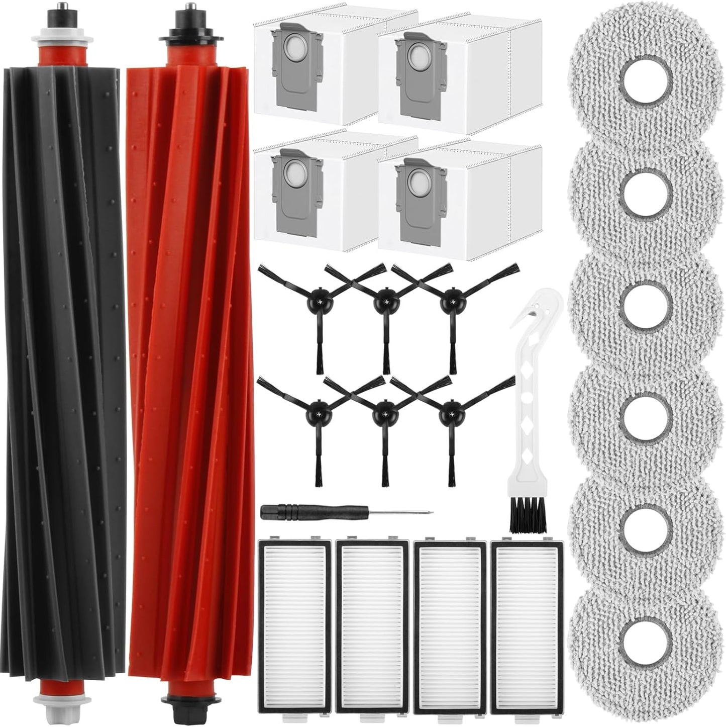 22-teiliges Ersatzteil-Set für Roborock Q Revo, Für Roborock Qrevo Master/Qrevo Slim