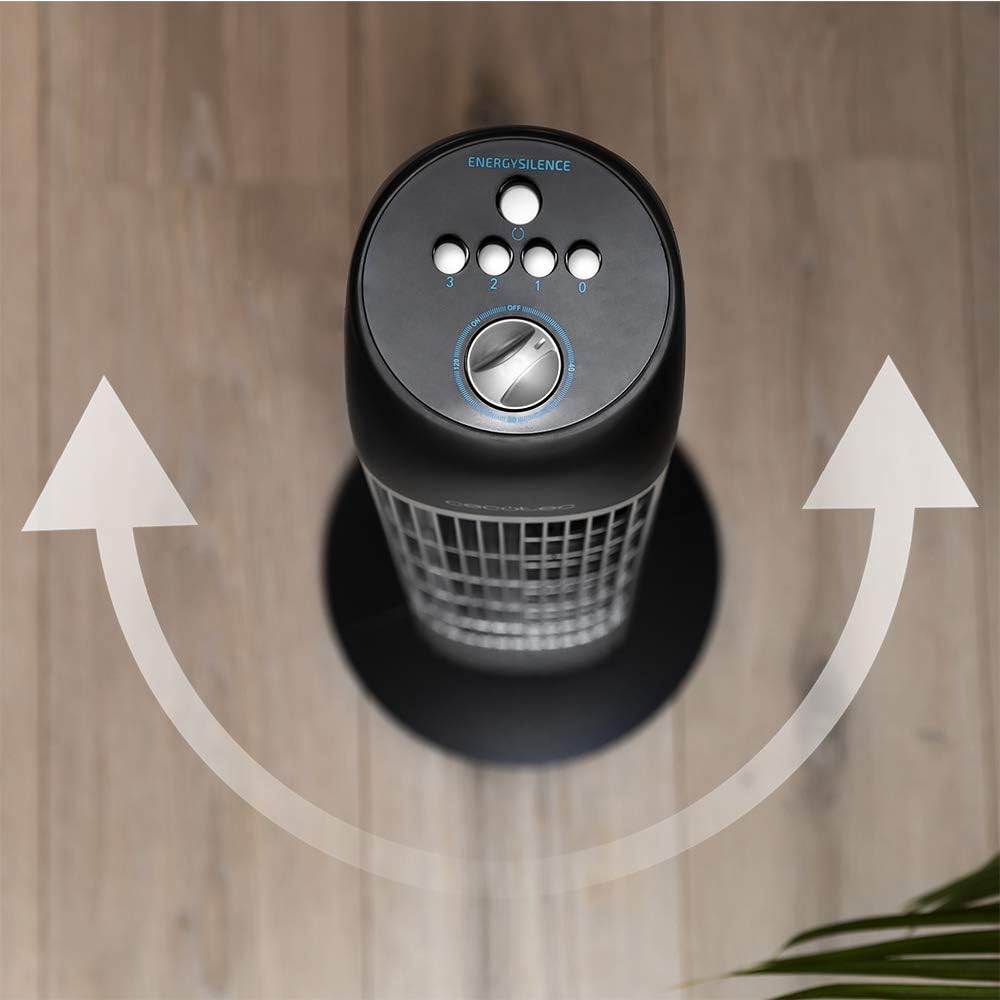 Turmventilator mit Timer und Kupfermotor, Manuelle Kontrolle