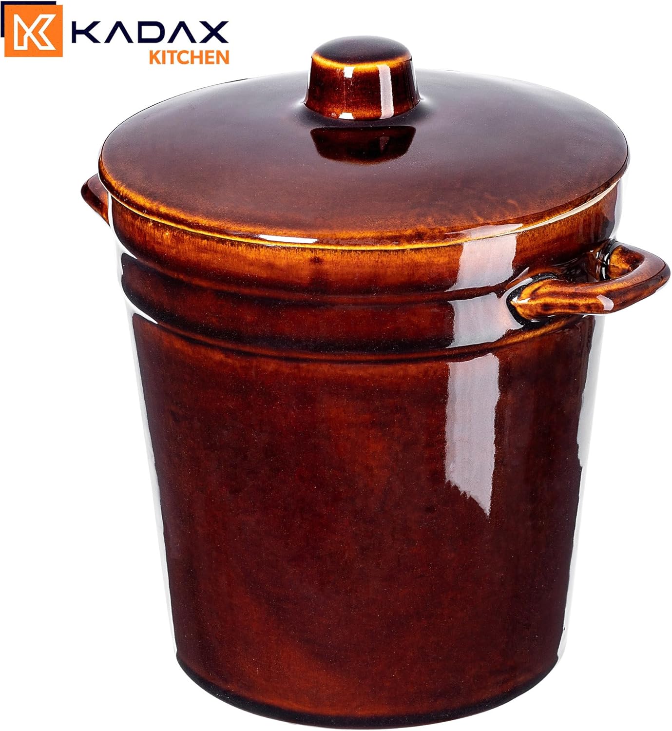 Gärtopf mit Deckel, 2l Hoch
