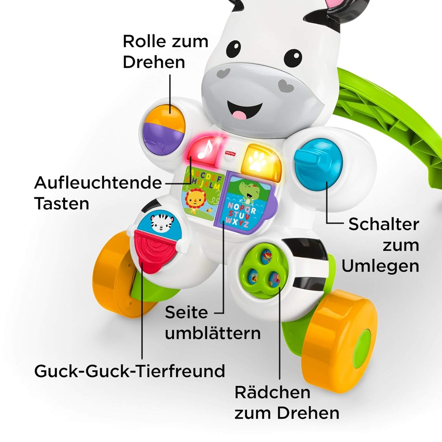 Lern mit mir - Zebra Lauflernwagen, Deutsch