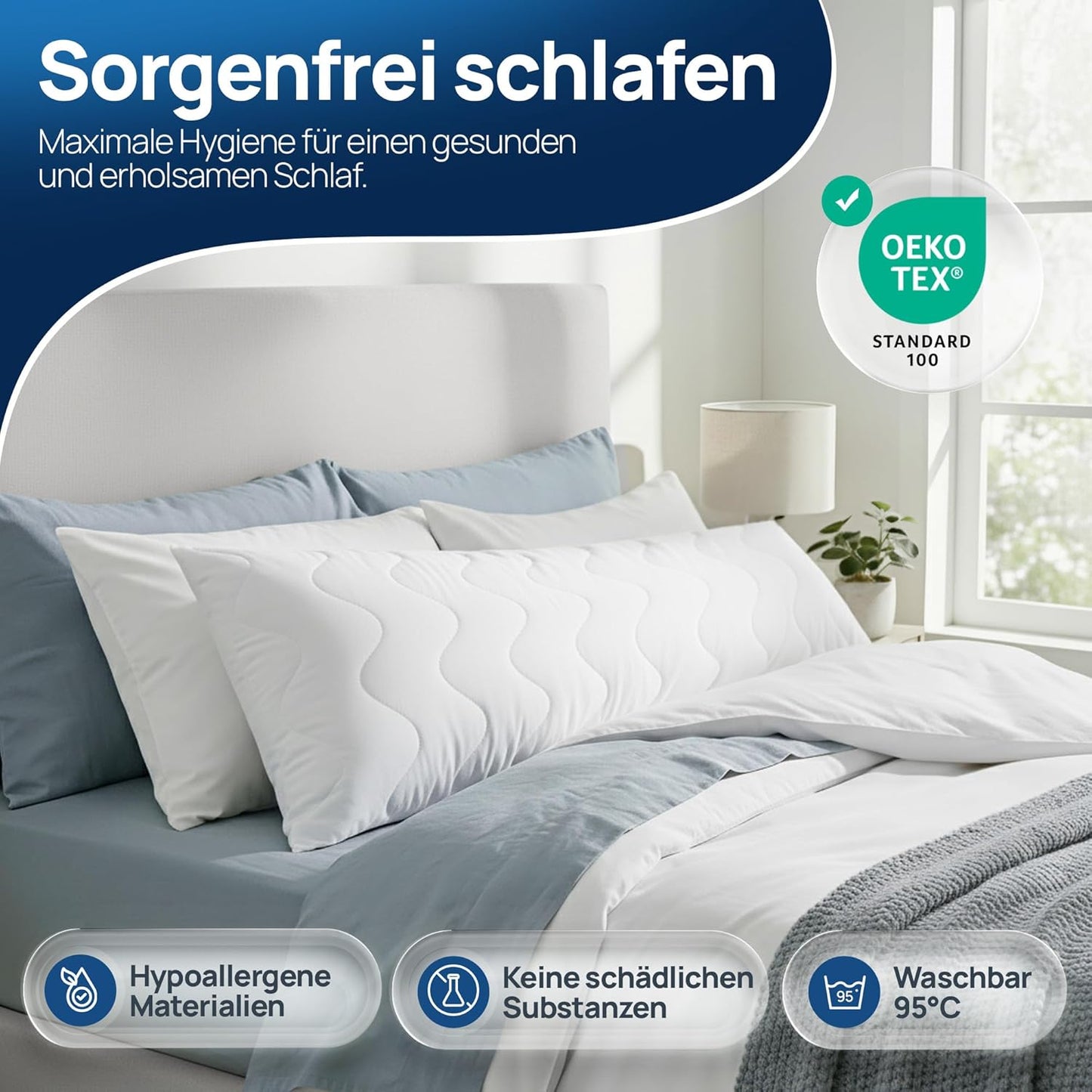 Seitenschläferkissen, 40 x 145 cm 1 Stück
