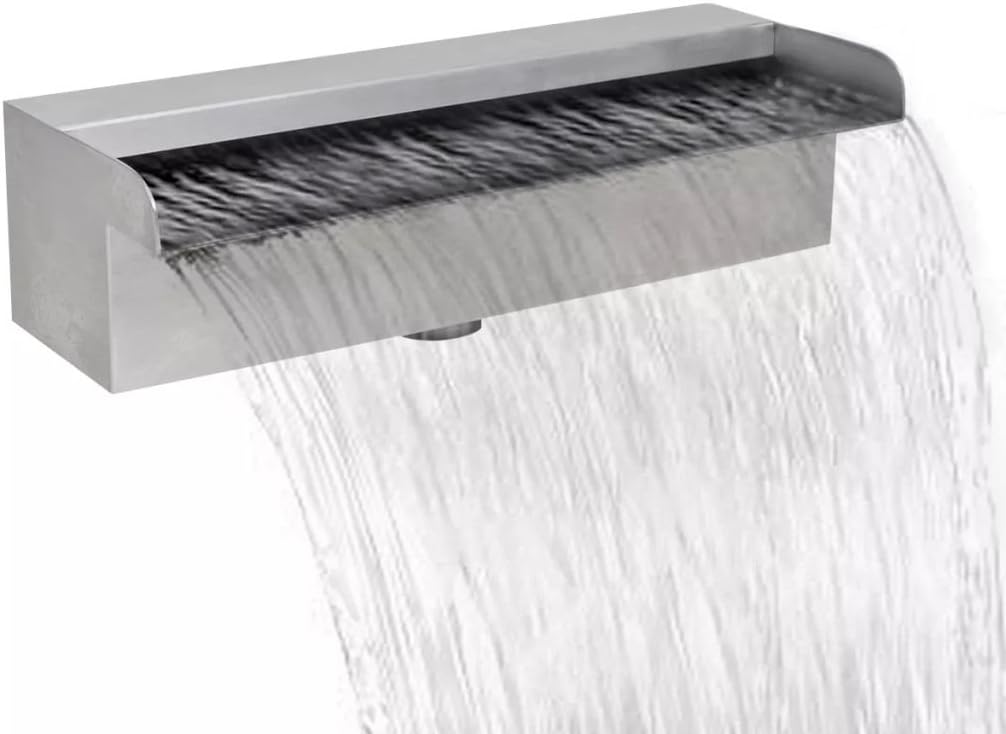 Rechteckige Edelstahl-Wasserfallfontäne für Pools