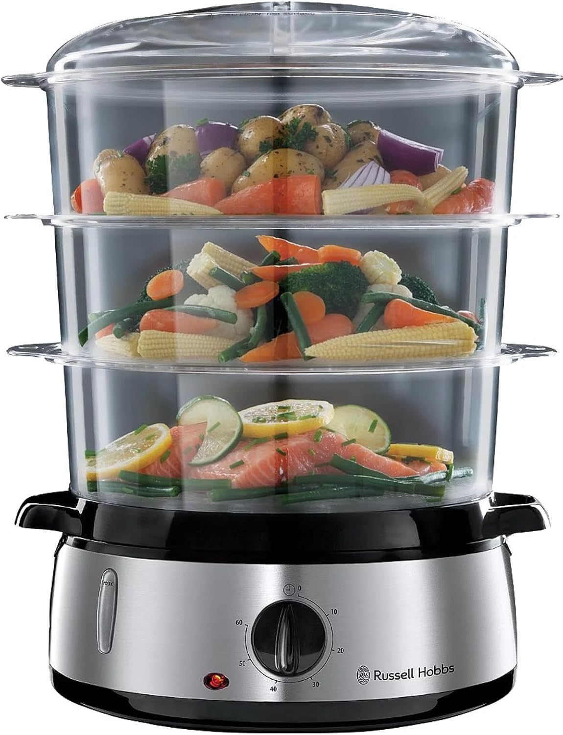 Dampfgarer mit Timer & Abschaltautomatik, 9 Liter