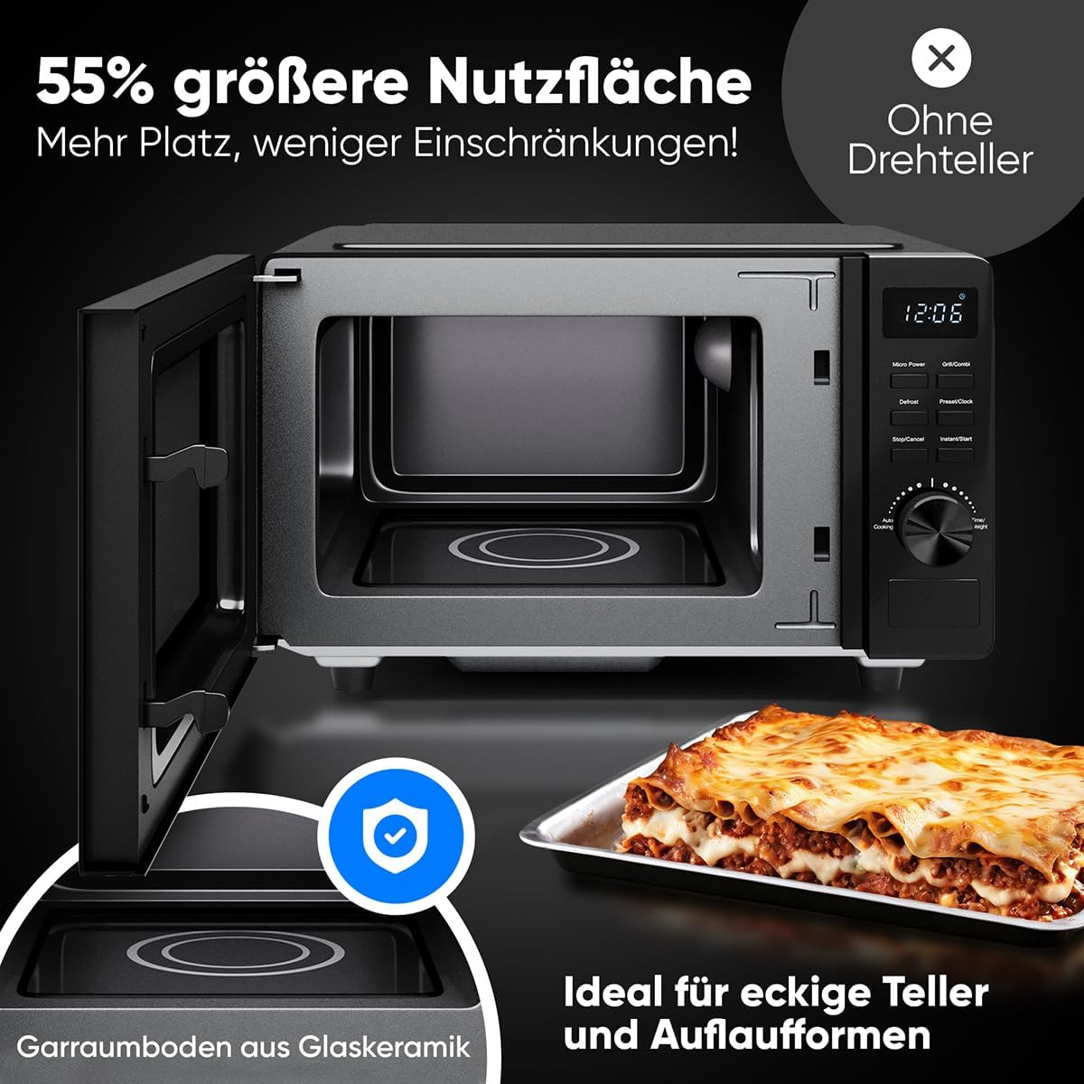 PC-MWG 1278 Mikrowelle mit Grill und Timer