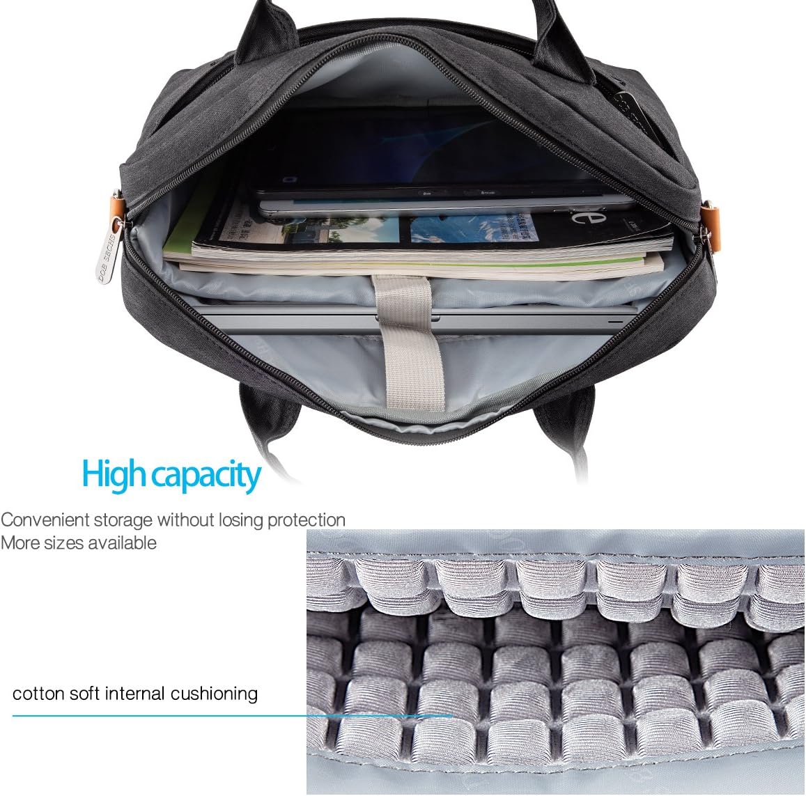 Laptoptasche für 15.6" Notebooks, Schwarz 15 zoll bis 15,6 zoll