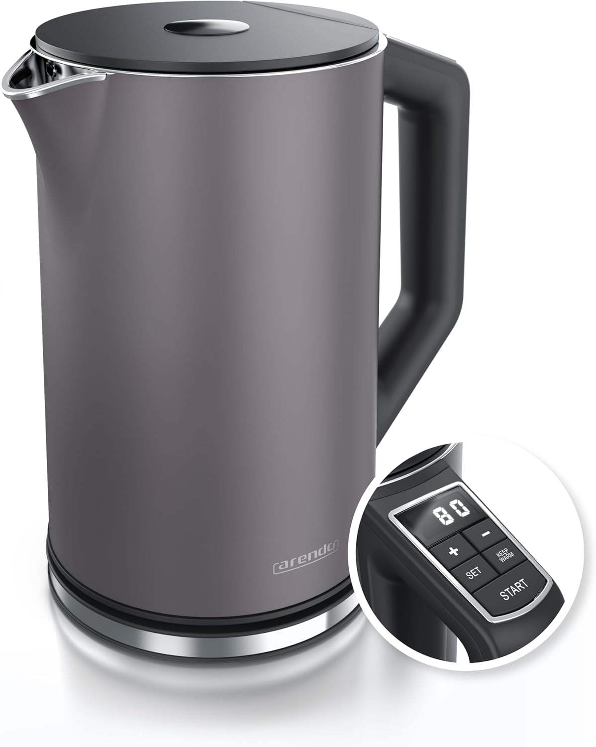 Wasserkocher mit Temperatureinstellung, Single