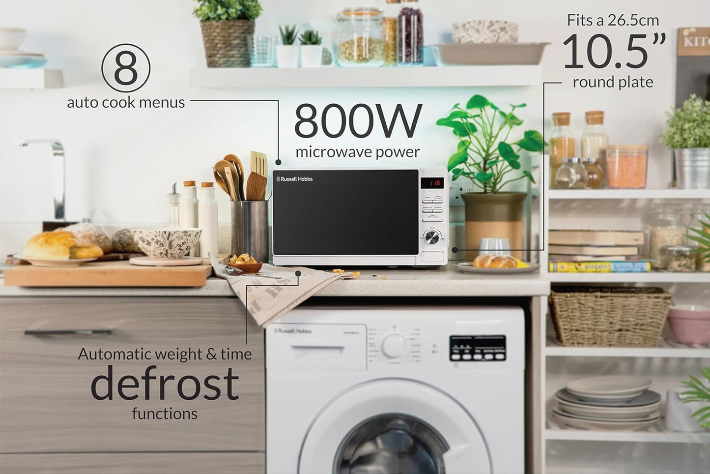 Digitale Solo-Mikrowelle RHM2079A, 20 L