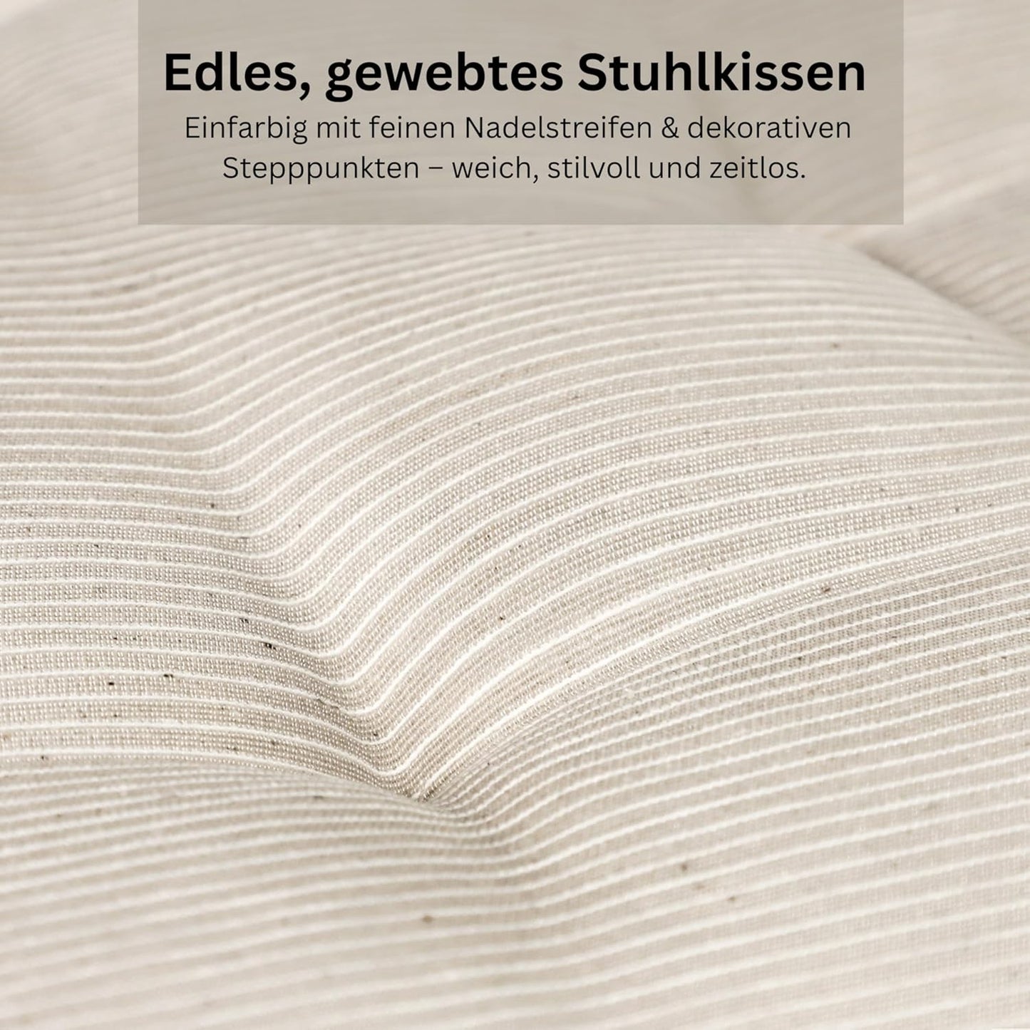2er-Set Sitzkissen, Beige 40 x 40 cm (2er Pack)