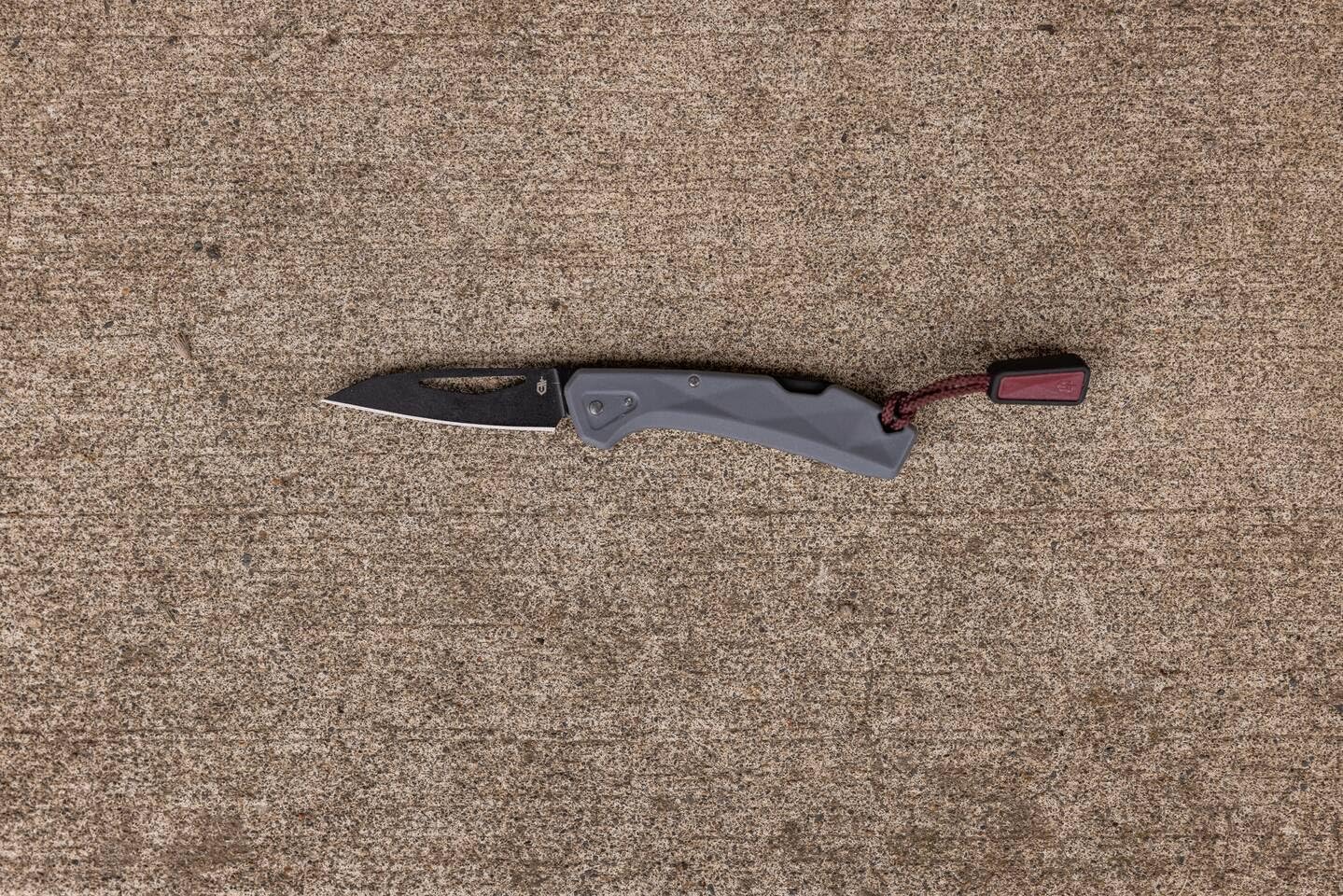LST Mini Taschenmesser mit Zugband, Grau